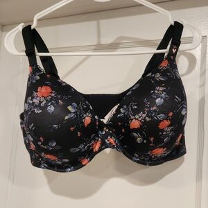 Victoria's Secret Black Floral Bra